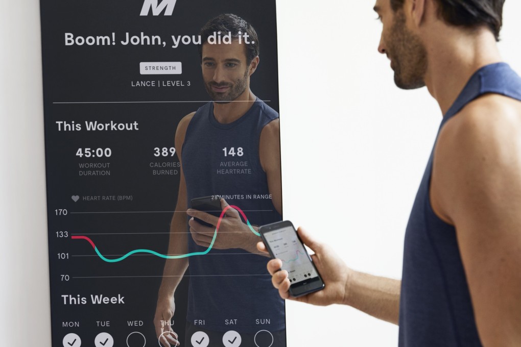 Mirror is an interactive home gym which hangs on the wall, with the hi-tech, one-way, liquid-crystal display mirror able to create a fully immersive fitness experience