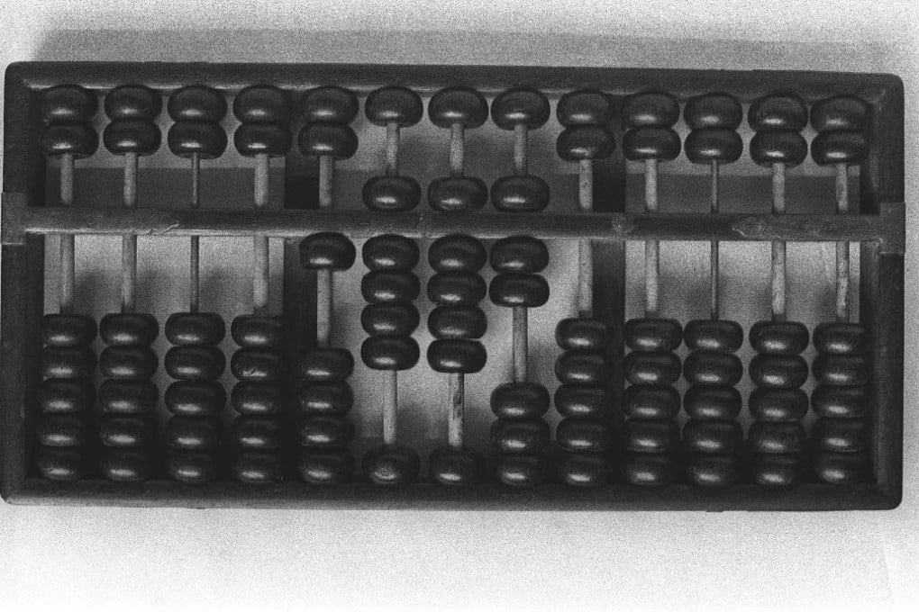 A traditional Chinese abacus