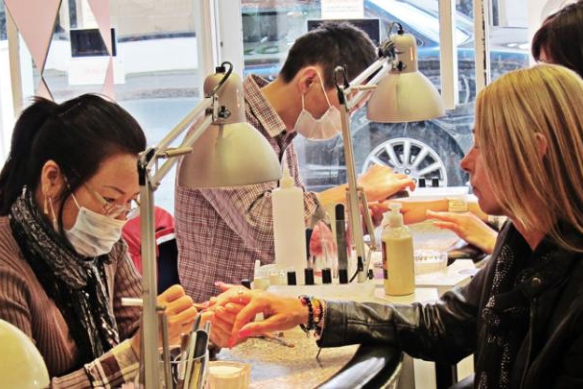 This Hunk Nail Salon In China Has Fit Men Servicing Customers
