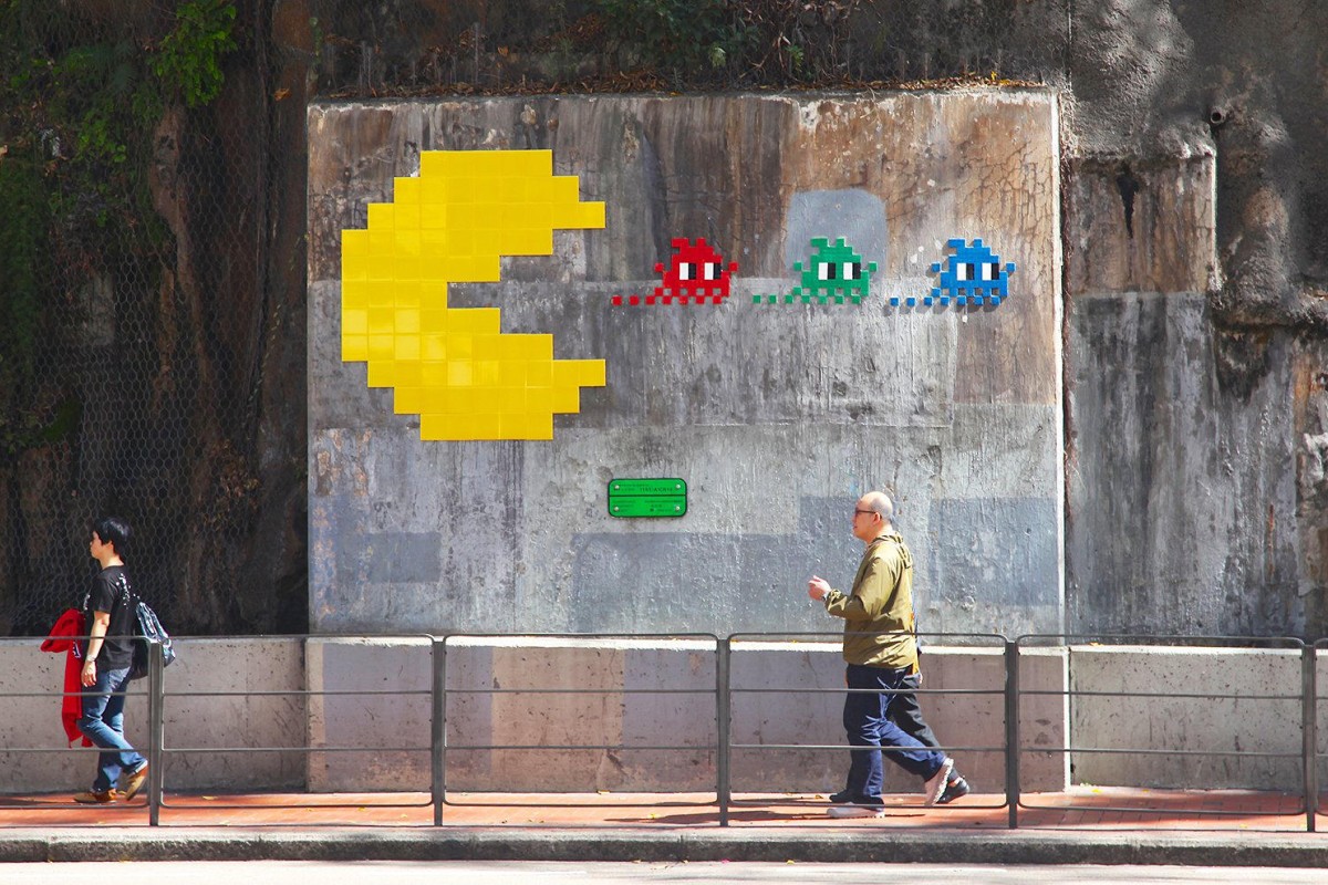 Removal of street artist Invader's Hong Kong work sparks debate on culture  and vandalism | South China Morning Post
