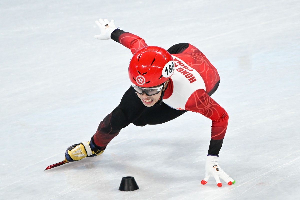 Sidney Chu of Hong Kong competes during his men’s 500m short-track speedskating heat. Photo: Xinhua