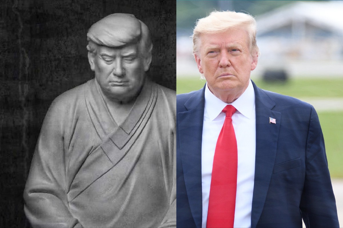 Donald Trump 'Make Your Company Great Again' Buddha statue takes off in  China | South China Morning Post