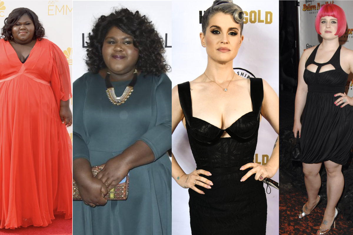 Gabourey Sidibe and Kelly Osbourne show off their dramatic new looks after weight loss surgery. Photos: Getty Images; AP
