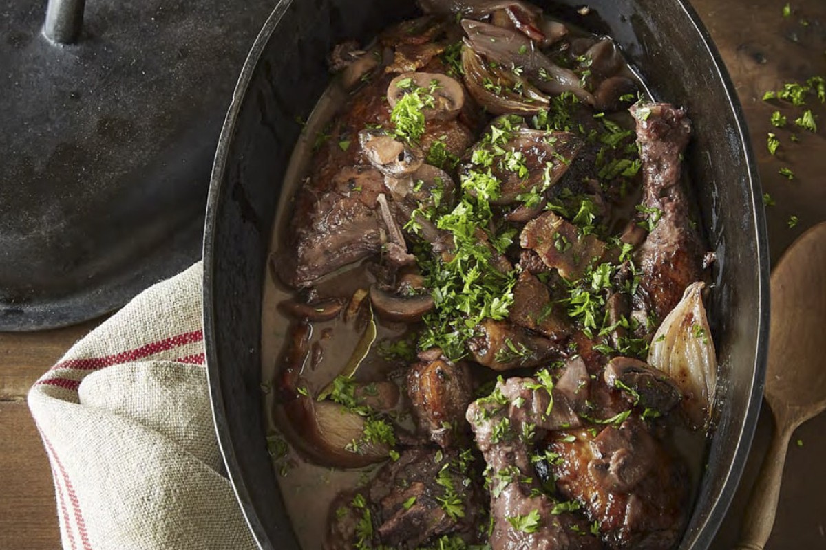 Coq Au Vin from The Official Downton Abbey Christmas Cookbook by Regula Ysewijn