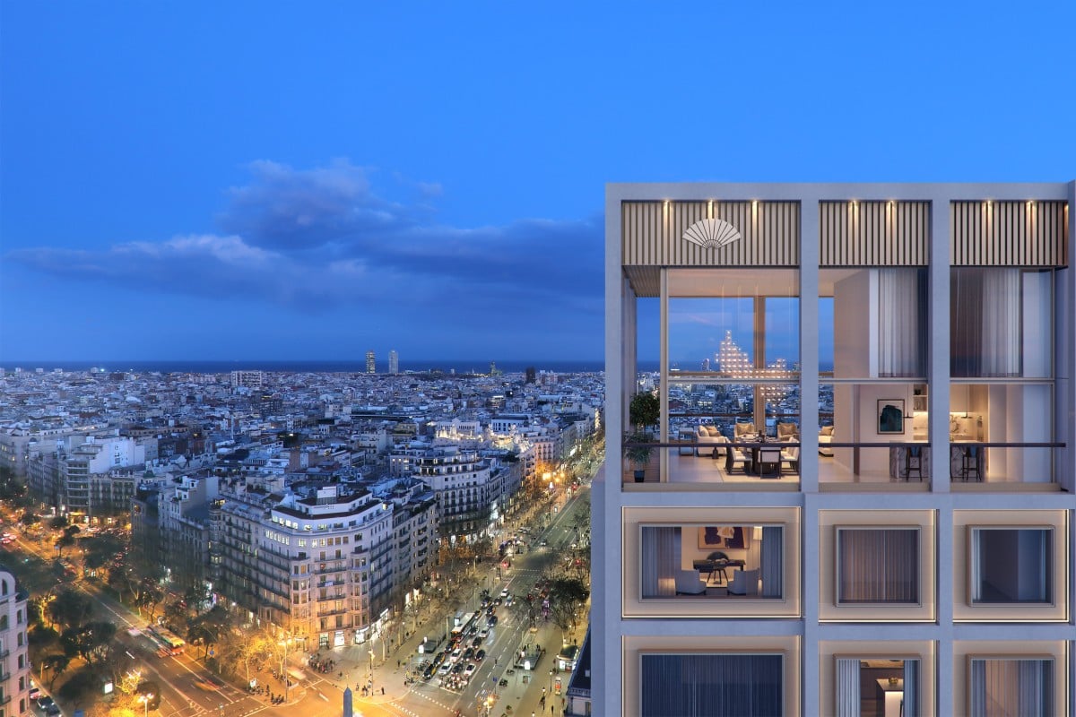 Mandarin Oriental Residences, Barcelona, is set to open in a prime city spot in 2022. Photo: Handout