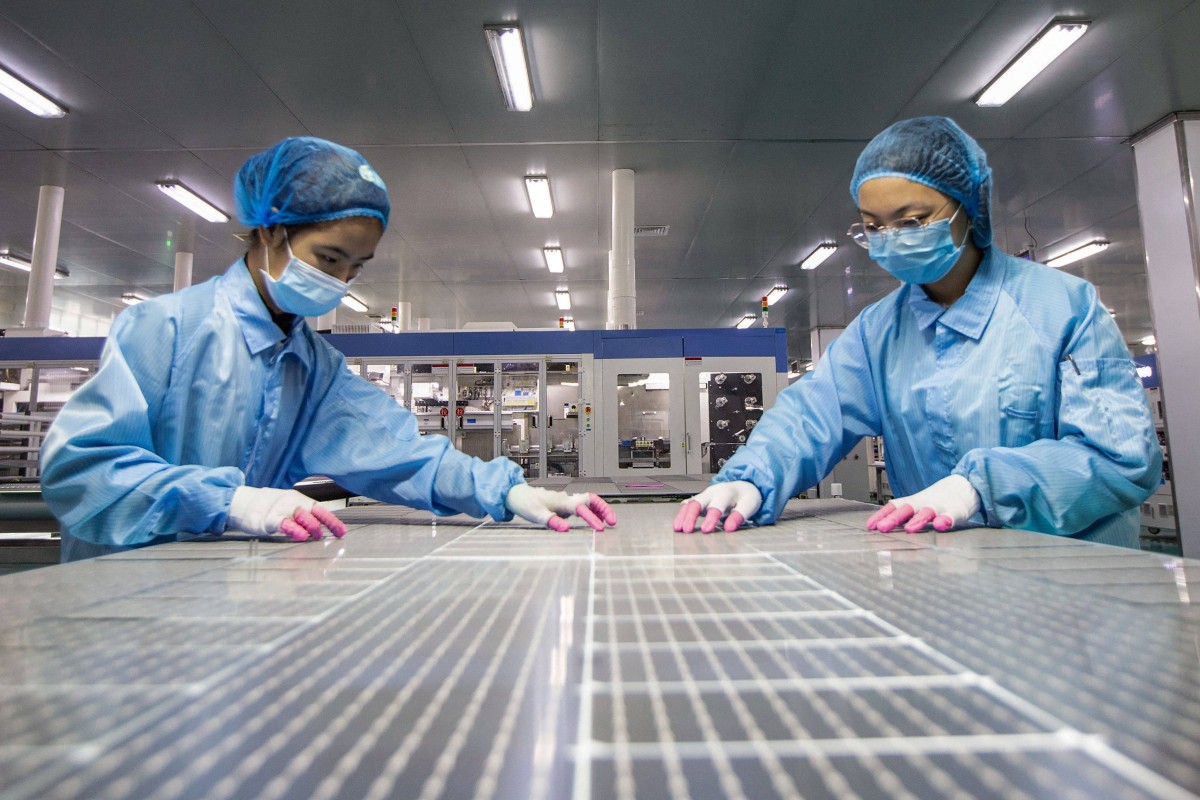Xinjiang, home to China’s predominantly Muslim Uygur population, is responsible for as much as 45 per cent of the global production of polysilicon, a key ingredient in the manufacturing of solar panels. Photo: AFP