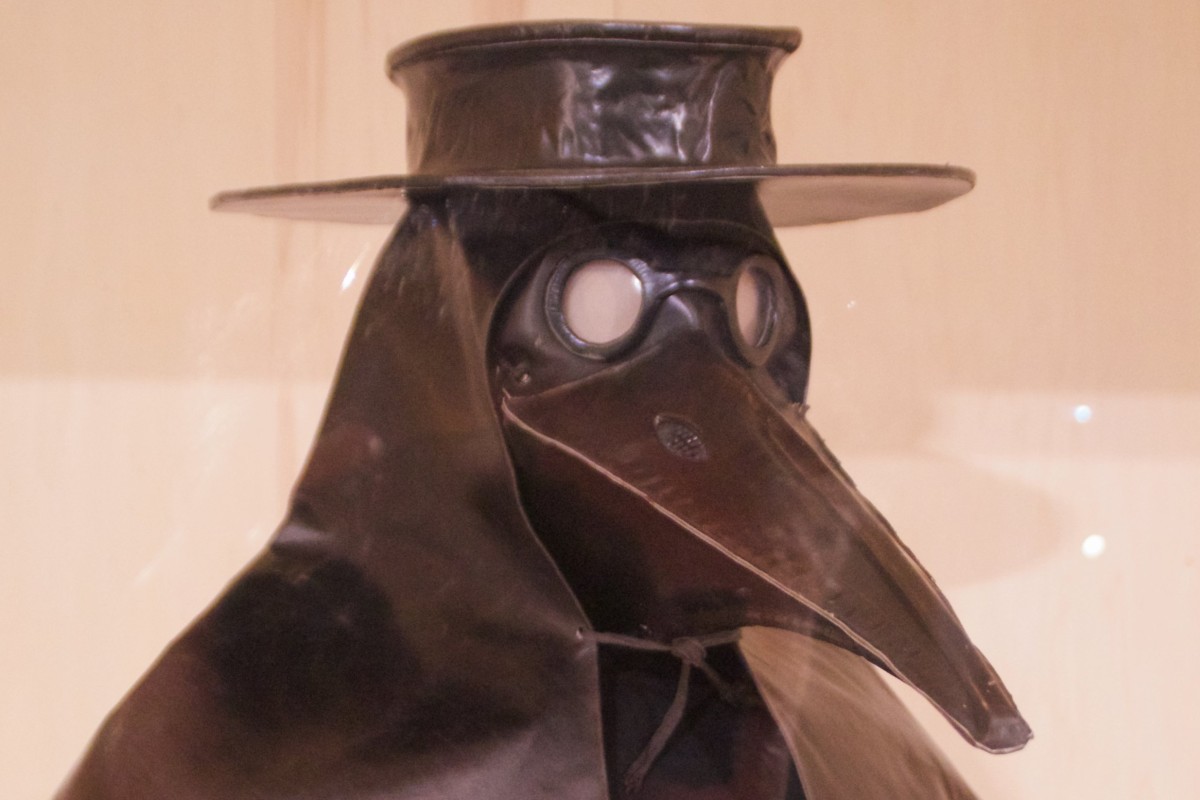 15th century personal protective equipment (PPE) on display in the Marseille History Museum. Photo: Peter Neville-Hadley