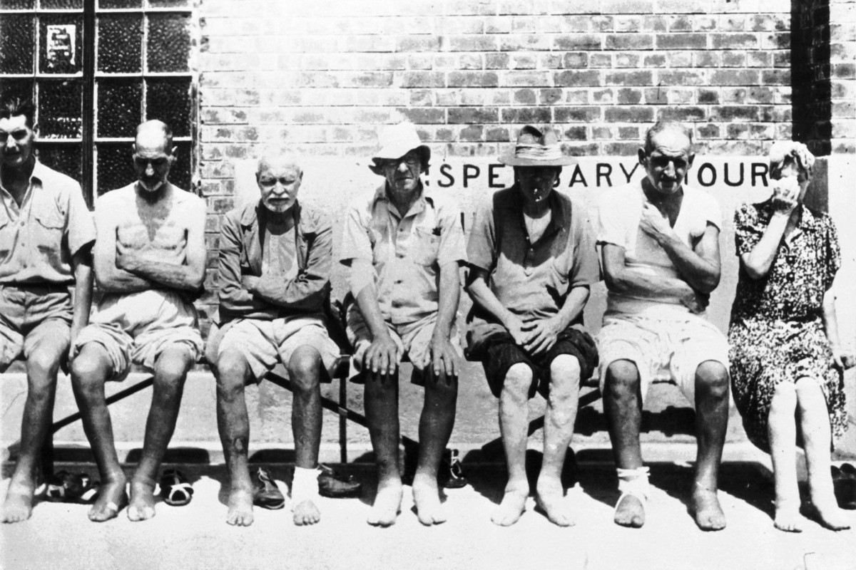 Prisoners of war at St. Stephen’s College in Hong Kong, which was used by Japanese troops as an internment camp for British soldiers during World War II. Publications of POWs’ memoirs, once widespread, dwindled as people went on with their renewed peacetime lives.