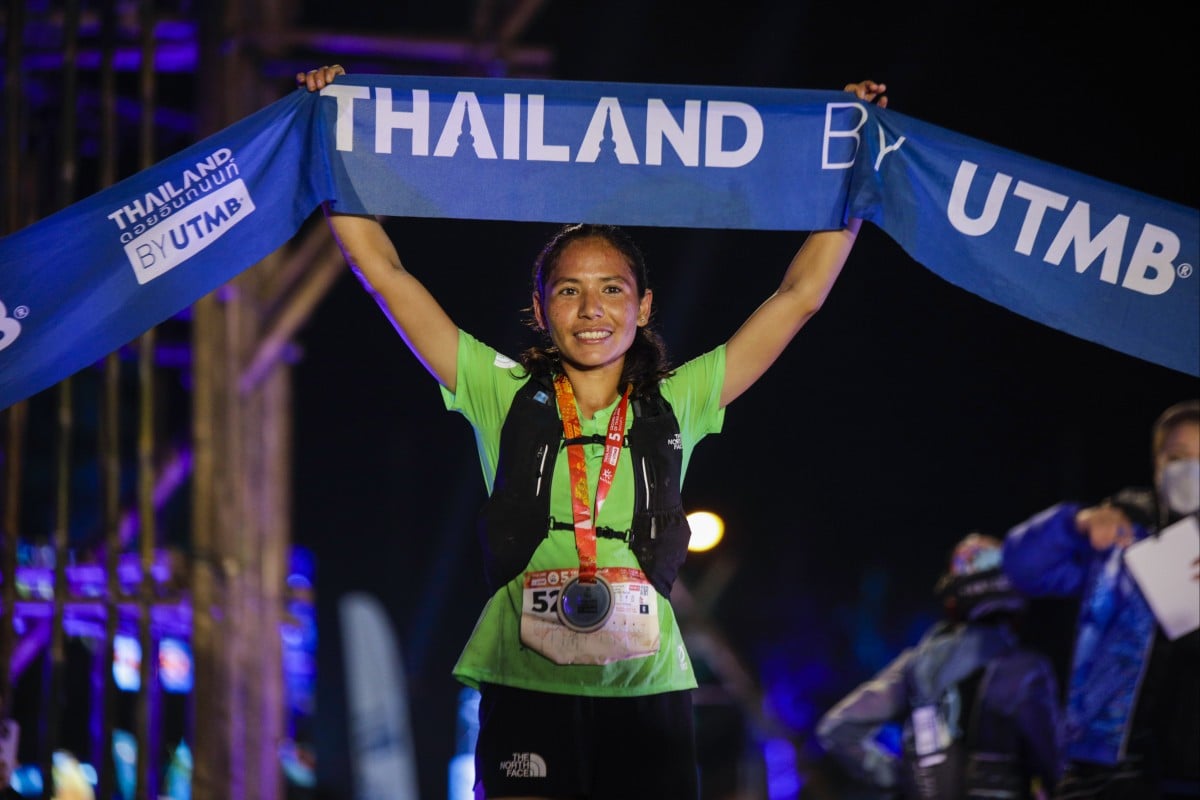 Two top 10 stories in one photo - the UTMB’s new World Series and Sunmaya Budha continuing to forge a new career. Photo: Touch Media/Asia Pacific Adventure.