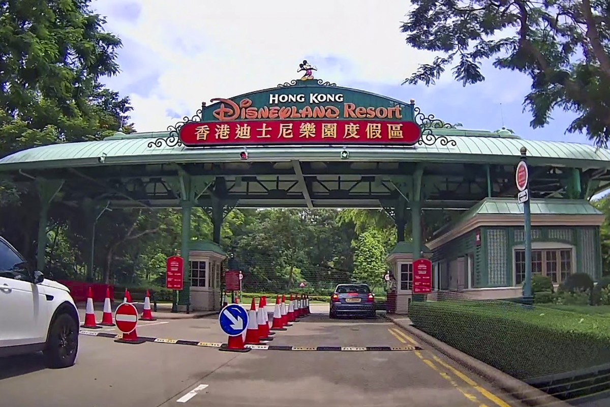 Hong Kong Disneyland Resort car park. Photo: Youtube