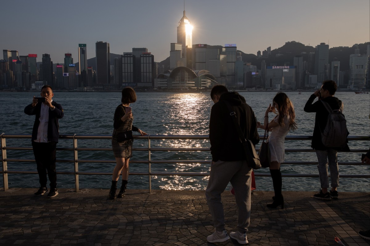 Victoria Harbour waterfront in Hong Kong. Photo: EPA