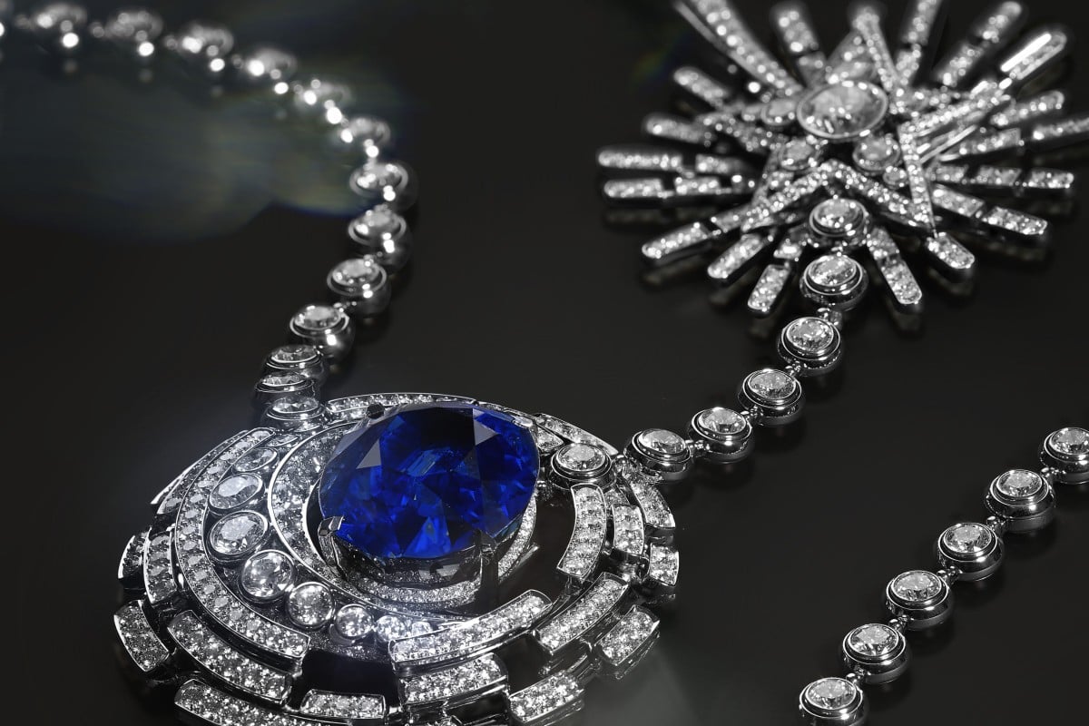 Showy bursts of diamonds evoke the night sky in the Allure Céleste necklace. Photos: Chanel