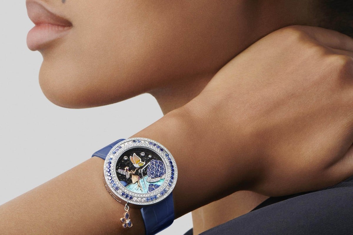 Van Cleef & Arpels’ Charms Papillon Féerique watch from the Extraordinary Dials Collection. Photos: Van Cleef & Arpels