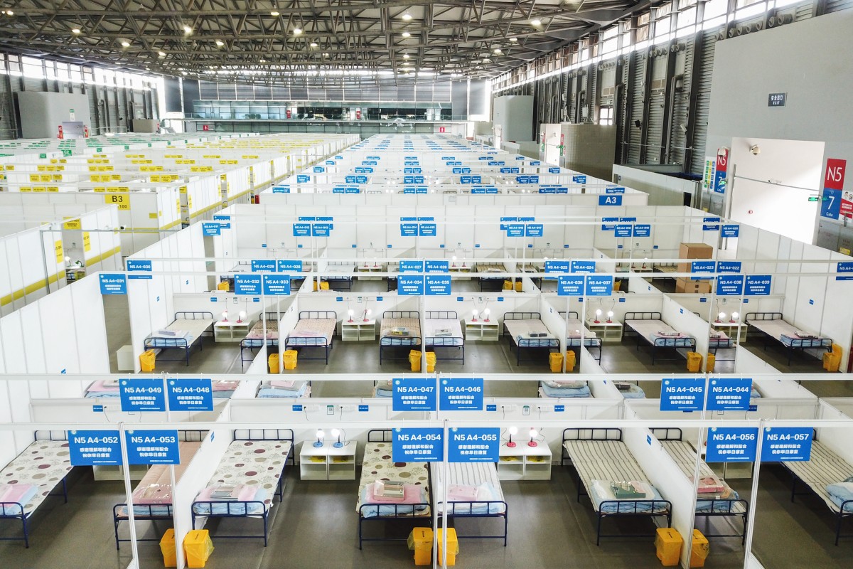 Shanghai turns exhibition halls into temporary hospitals, quarantine centres as Covid-19 infections threaten to overwhelm city | South China Morning Post