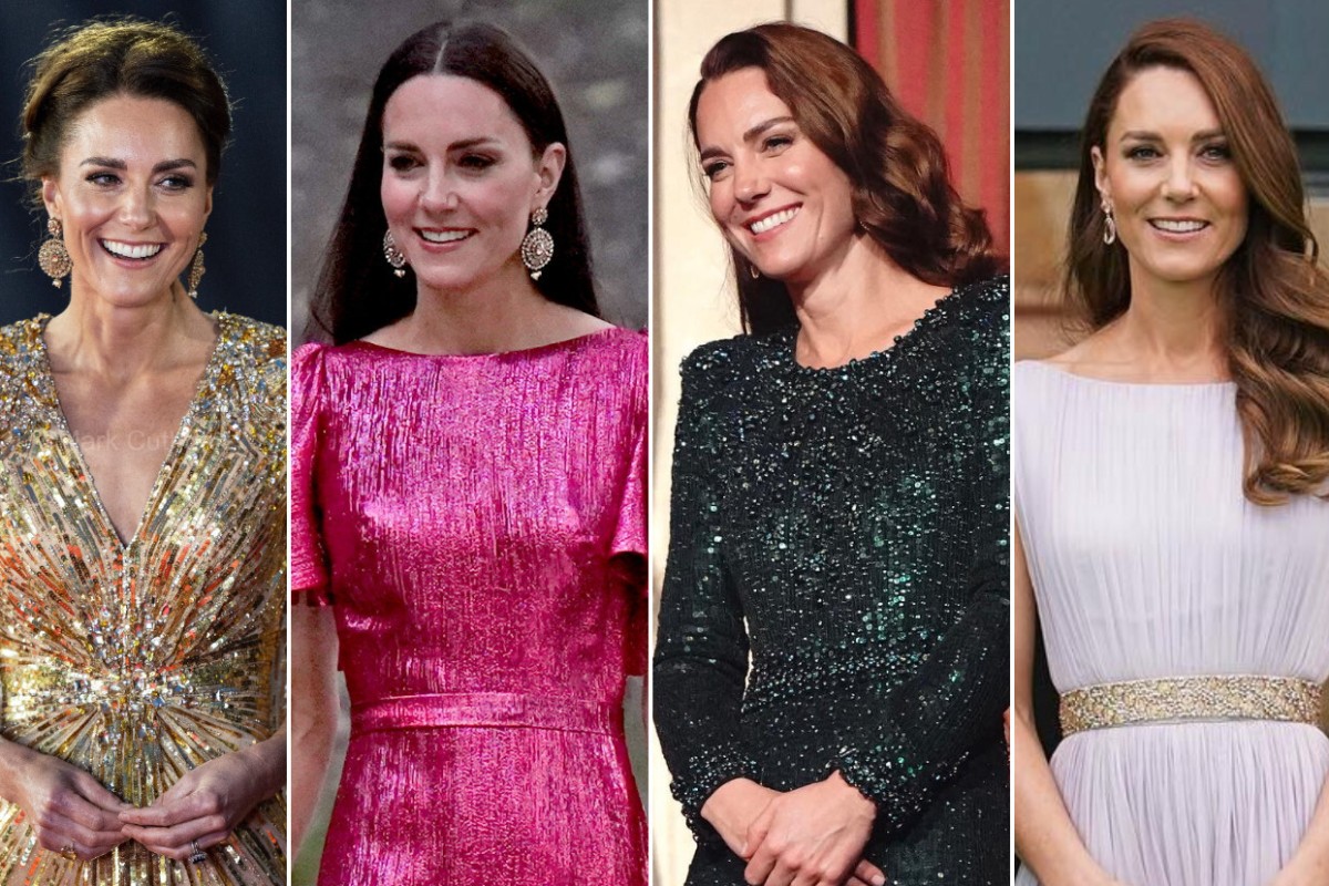 trojansk hest zebra solopgang Kate Middleton's 20 best evening dresses, from the regal pink gown she wore  for Queen Elizabeth's Platinum Jubilee Caribbean tour, to her Jenny Packham  dress for No Time To Die's premiere 