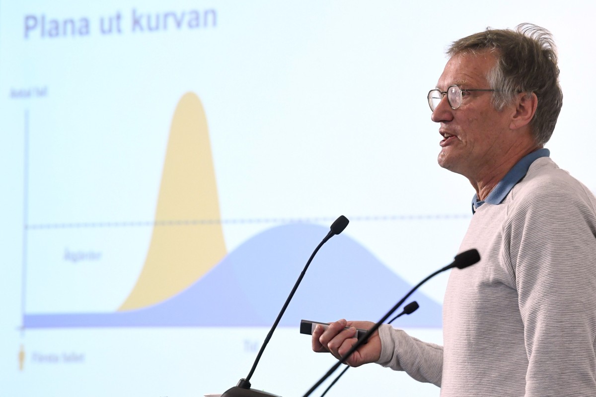 Sweden’s state epidemiologist Anders Tegnell speaks during a press conference on the coronavirus pandemic in Stockholm in June 2020. Photo: EPA-EFE