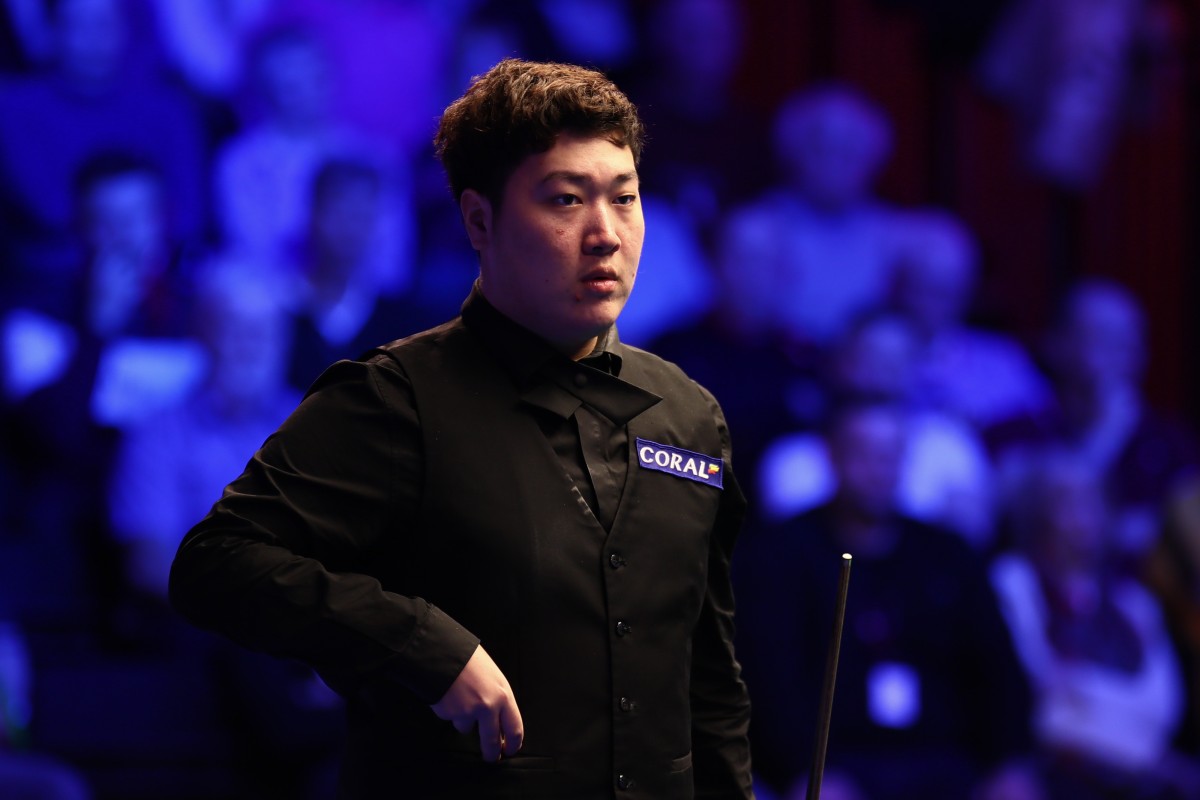 Yan Bingtao of China came up just short at the World Championship as he lost 13-11 to Mark Williams. Photo: VCG via Getty Images