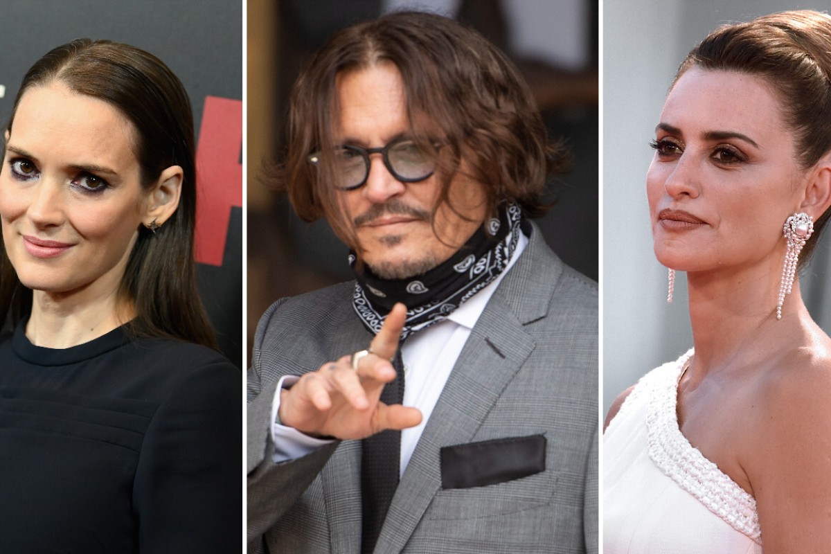 Ex Winona Ryder and friend Penelope Cruz have publicly thrown their weight behind Johnny Depp during his trial. Photos: AFP, EPA-EFE, DPA 