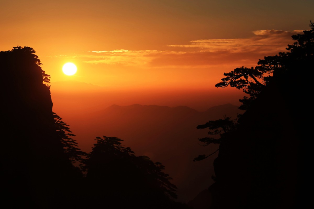 Sunrise on Huangshan, in southeast China’s Anhui province. Photo: Xinhua