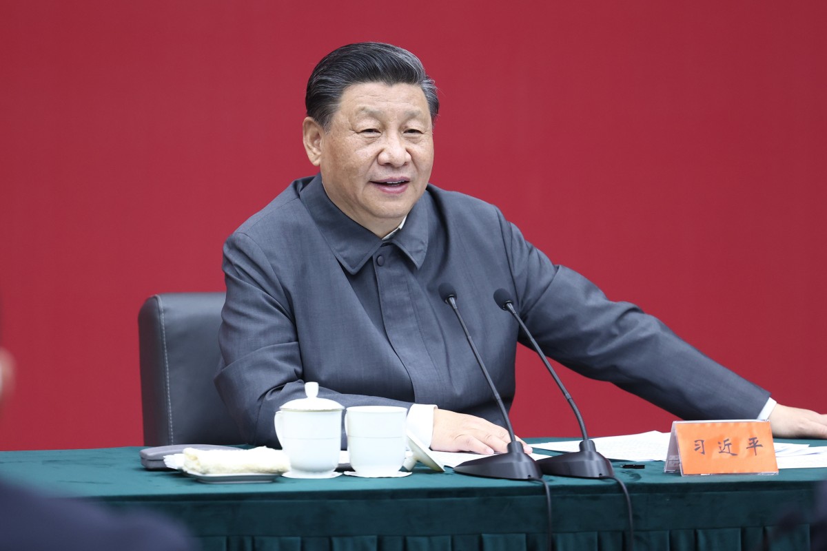 Chinese President Xi Jinping spoke out on the Shanghai outbreak for the first time at a meeting of the Politburo Standing Committee. Photo: Xinhua