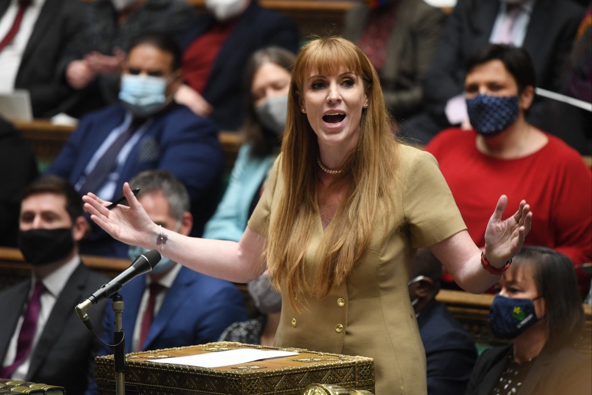 Britain’s Labour Party deputy leader Angela Rayner speaks during prime minister’s questions in the House of Commons in London on December 15, 2021. Photo: AFP