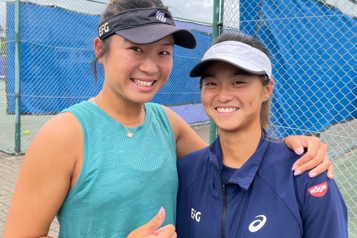 Eudice Chong (left) and Cody Wong finished as runners-up in the doubles to round out their campaign in Nottingham. Photo: Hong Kong Tennis Association