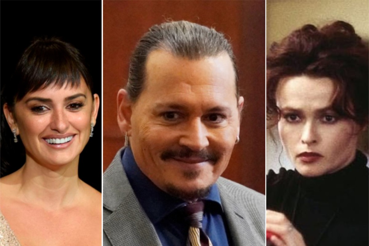 Penélope Cruz and Helena Bonham Carter have both worked with Johnny Depp professionally – and have stuck with him through hard times. Photos: AFP, Reuters, @helenabonhamcarter_offical/Instagram