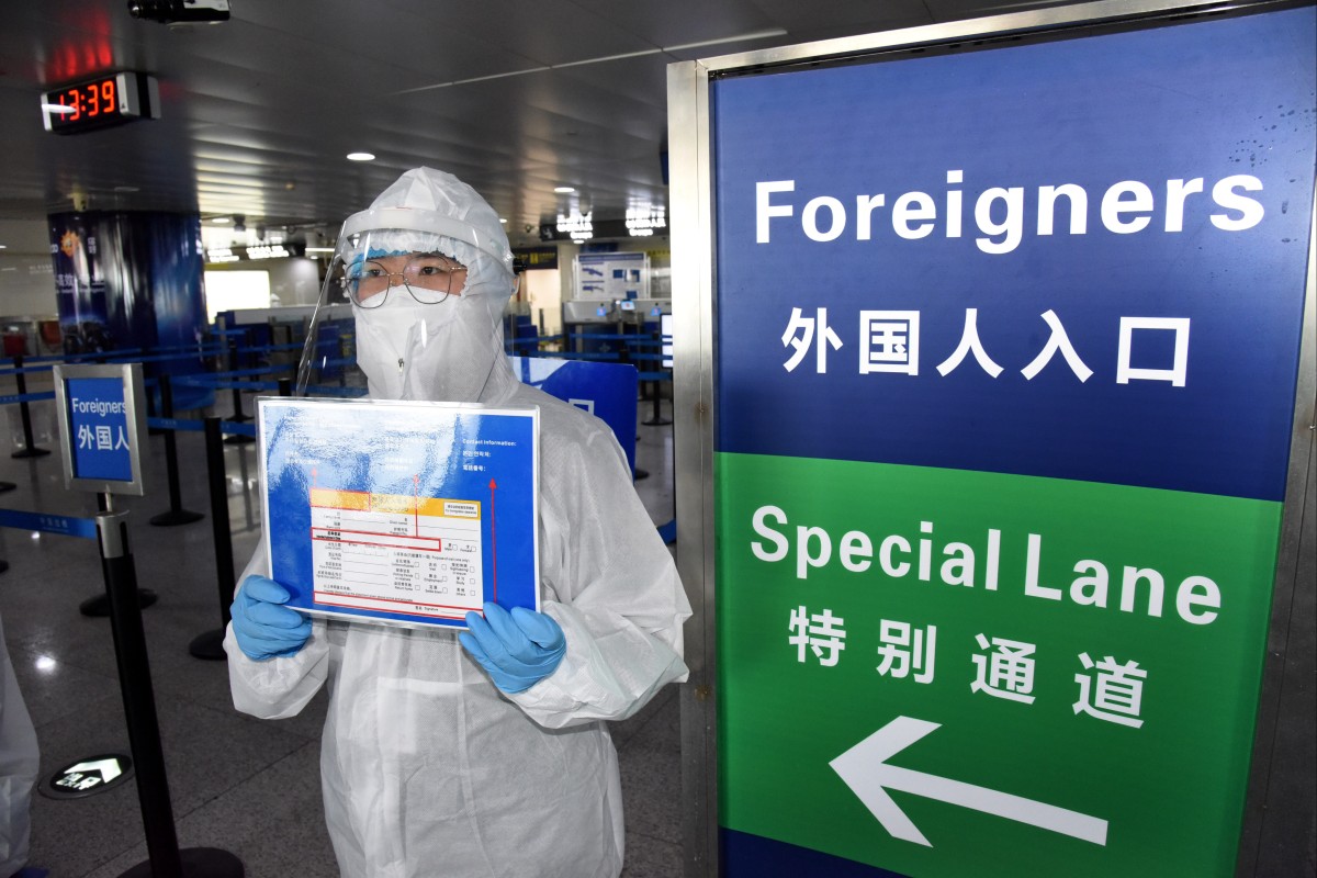 Only eligible passengers of direct flights from San Francisco, Los Angeles, New York, Dallas and Detroit will be issued with the green health QR code needed for entry to China. Photo: Xinhua