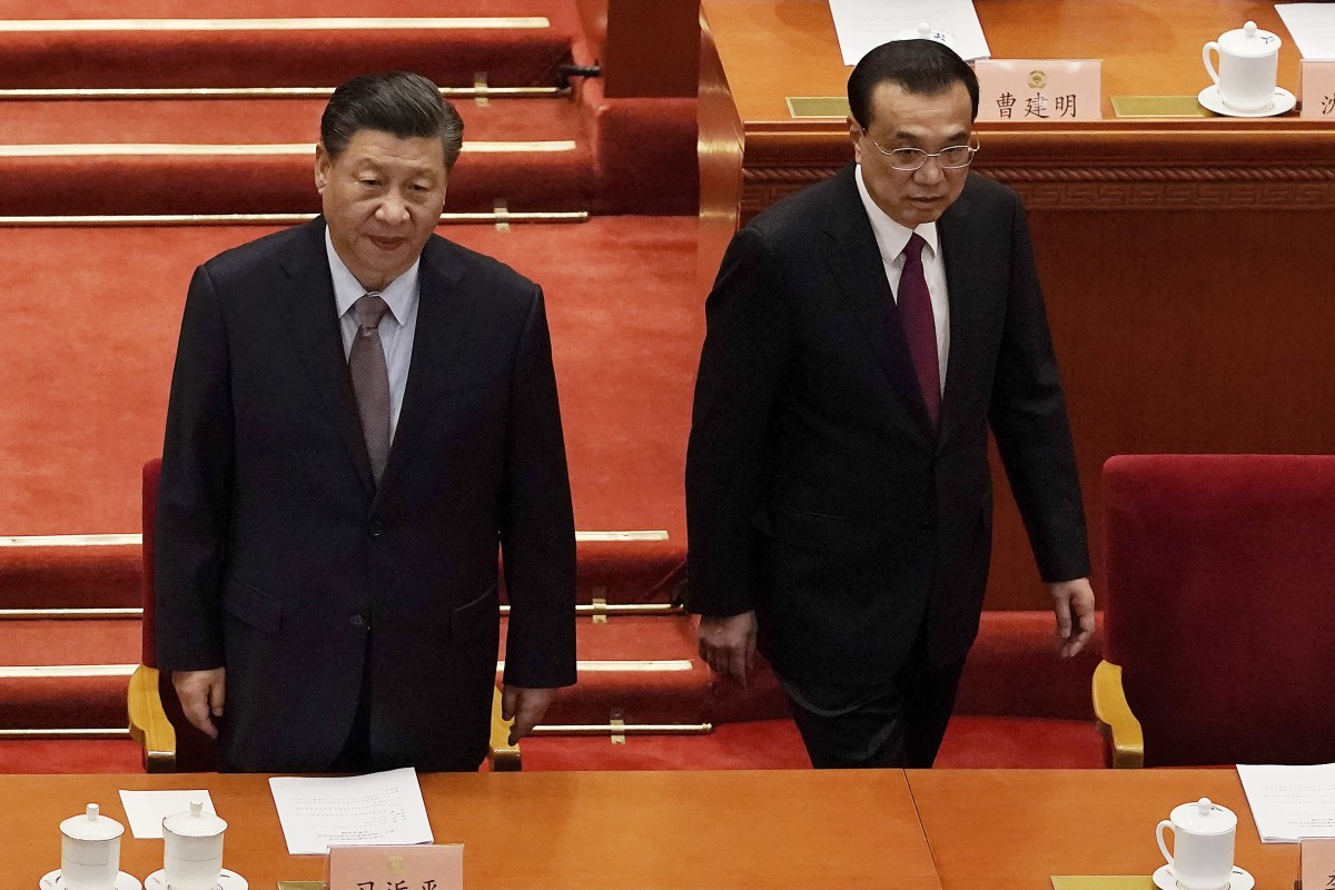 Chinese President Xi Jinping and Premier Li Keqiang arrive at the Great Hall of the People in Beijing for last year’s Chinese People’s Political Consultative Conference. Photo: AP