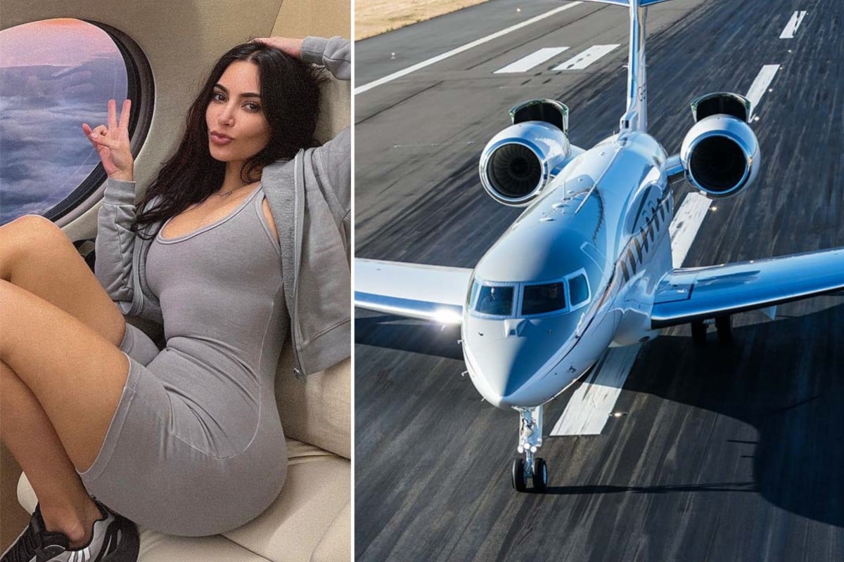 Inside Kim Kardashian's US$150 million private jet, aka Kim Air: the  cashmere-clad Gulfstream plane seats 18 and is pricier than even Jeff Bezos  and Elon Musk's rides | South China Morning Post