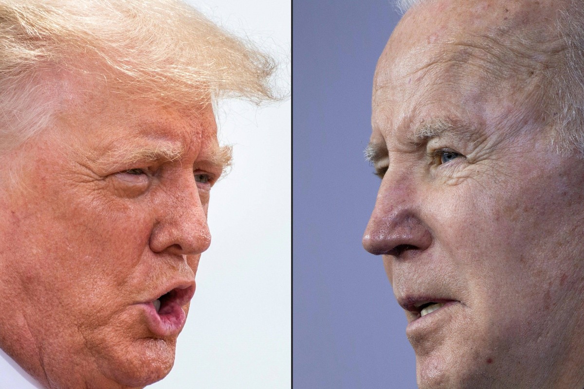 Donald Trump and Joe Biden. File photo: AFP