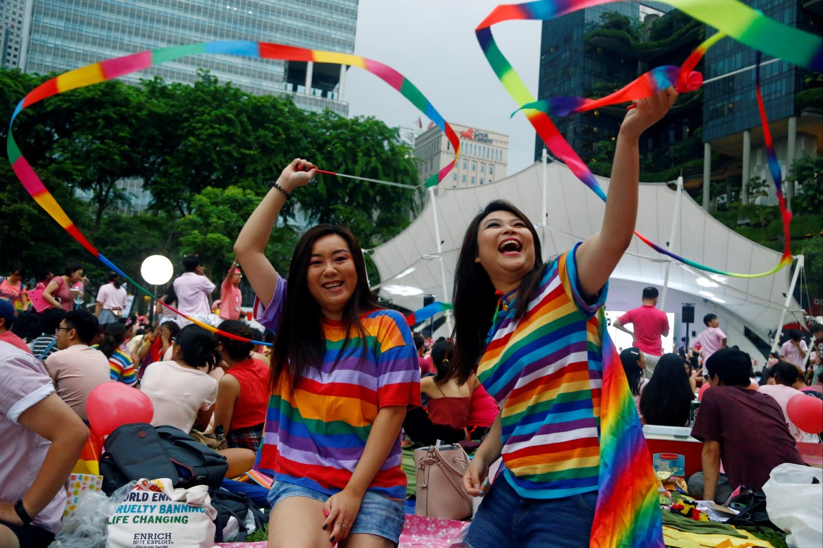 Participants of Pink Dot, an annual pride rally in Singapore. File photo: Reuters