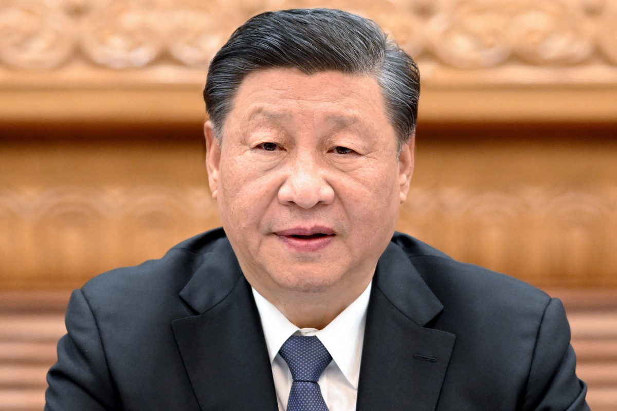 Xi Jinping presides over the second meeting of the presidium of the 20th National Congress of the Communist Party of China (CPC) in Beijing on Tuesday. Photo: Xinhua