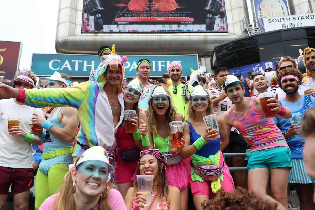 Fans are soaking up the atmosphere on day 2 of the Hong Kong Sevens. Photo: Yik Yeung-man