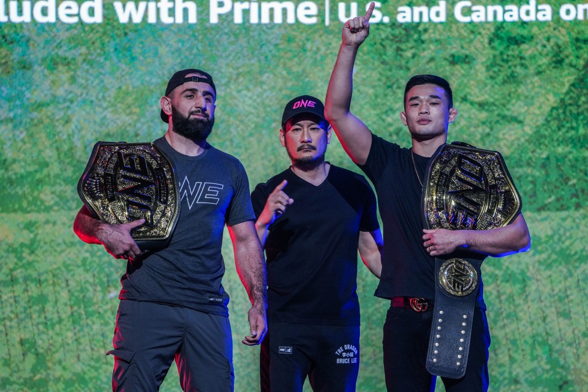 Christian Lee (right) is seeking a second MMA title in ONE Championship when he faces Kiamrian Abbasov at ONE on Prime Video 4 in Singapore.