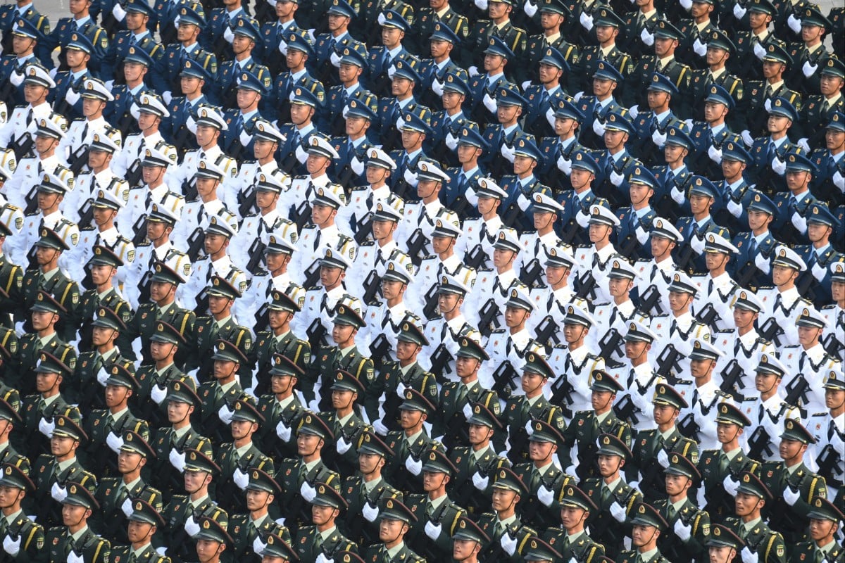 A military parade in Beijing celebrates the founding of the People’s Republic of China. Photo: Xinhua