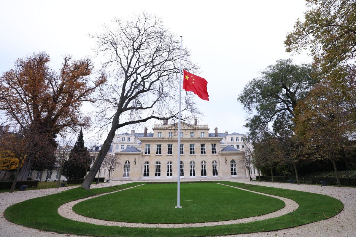 The Chinese embassy in Paris, France. Photo: Xinhua