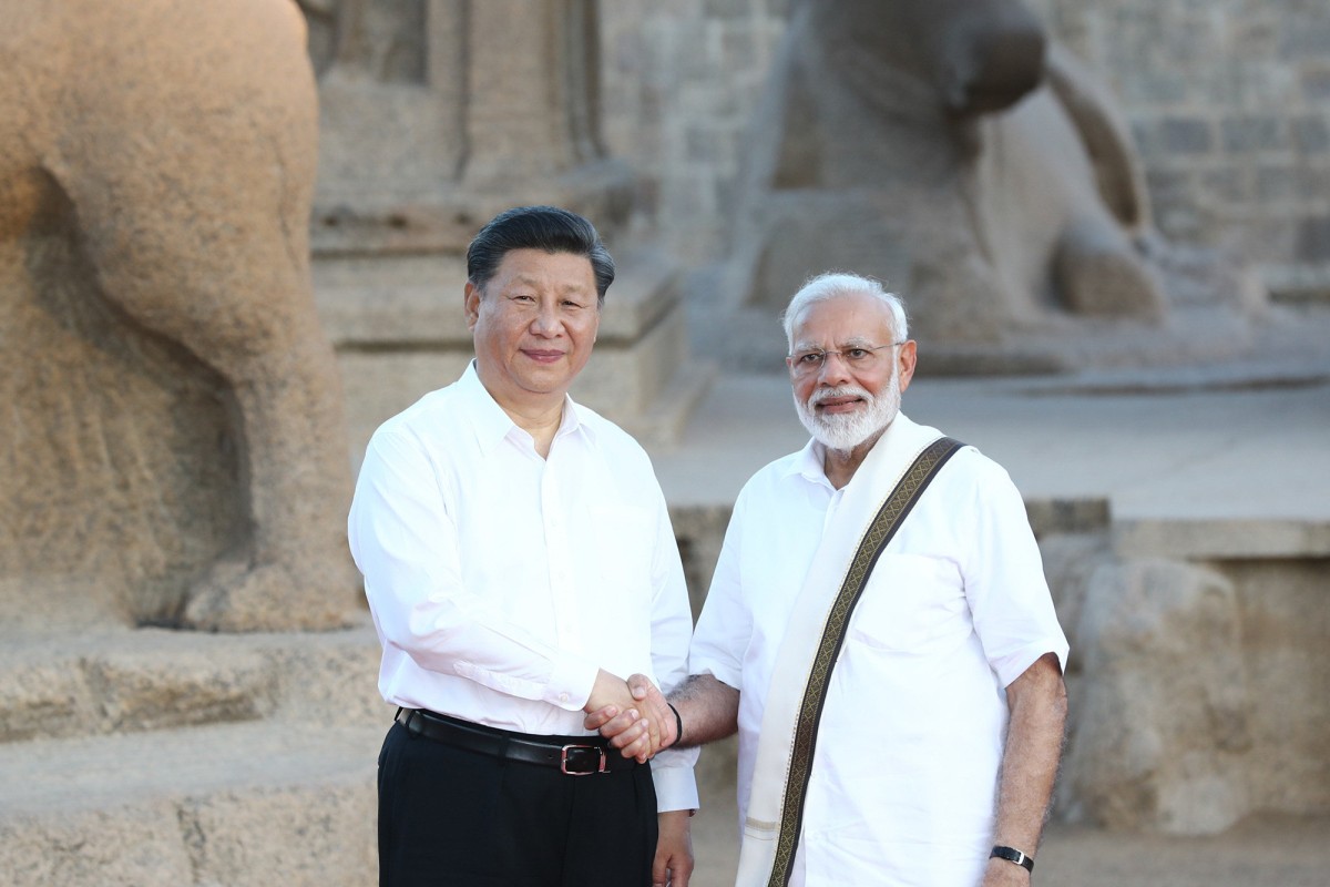 Chinese President Xi Jinping and Indian Prime Minister Narendra Modi in 2019. Both nations have been criticised for their stance on the war in Ukraine. Photo: TNS