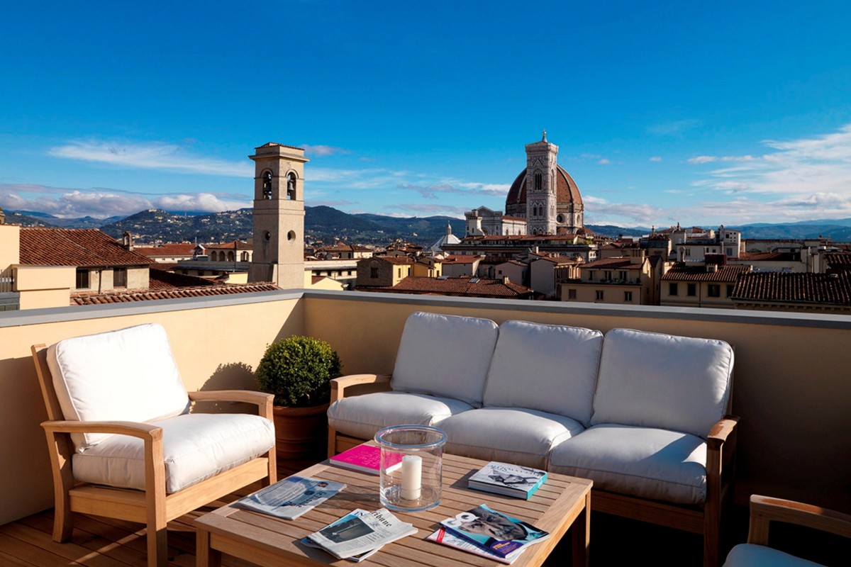 Private clubs around the world are often in historic settings, such as that enjoyed from the Brunelleschi residence, owned by Florence’s exclusive Palazzo Tornabuoni. Photo: Massimo Listri