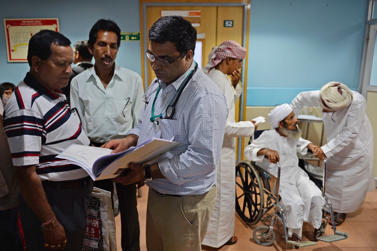 An Omani patient waits for a consultation with orthopaedic surgeons at a hospital in Chennai. File photo: AFP