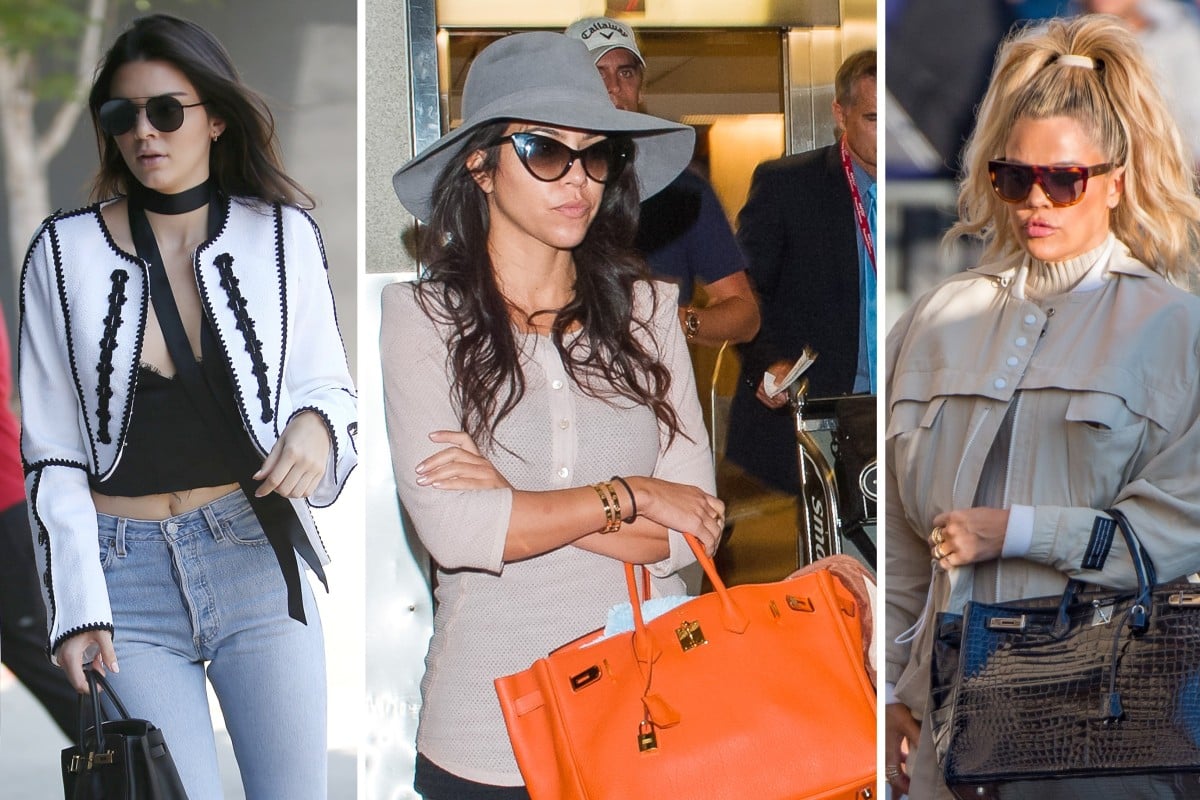 Which member of the Kardashian-Jenner clan has the most expensive Hermès handbag? Is it Kendall’s Baby Birkin, Kourtney’s Birkin Orange or Khloé‘s black Poro­sus Birkin? Photos: GC Images