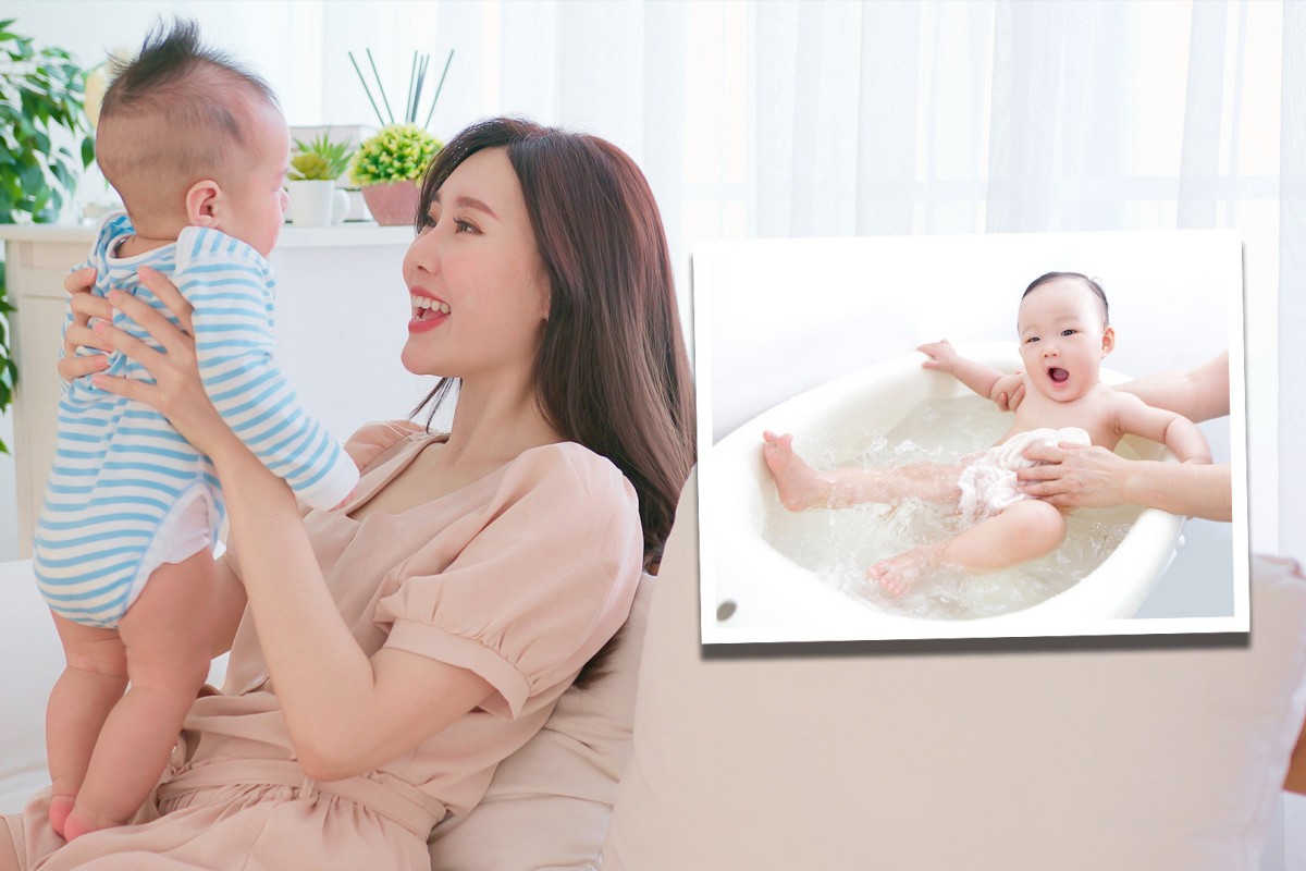 Mainland social media has reacted positively to the news that a bathhouse in China is providing a “rent-a-dad” service, free of charge, so that women can bathe in areas free of males. Photo: SCMP composite