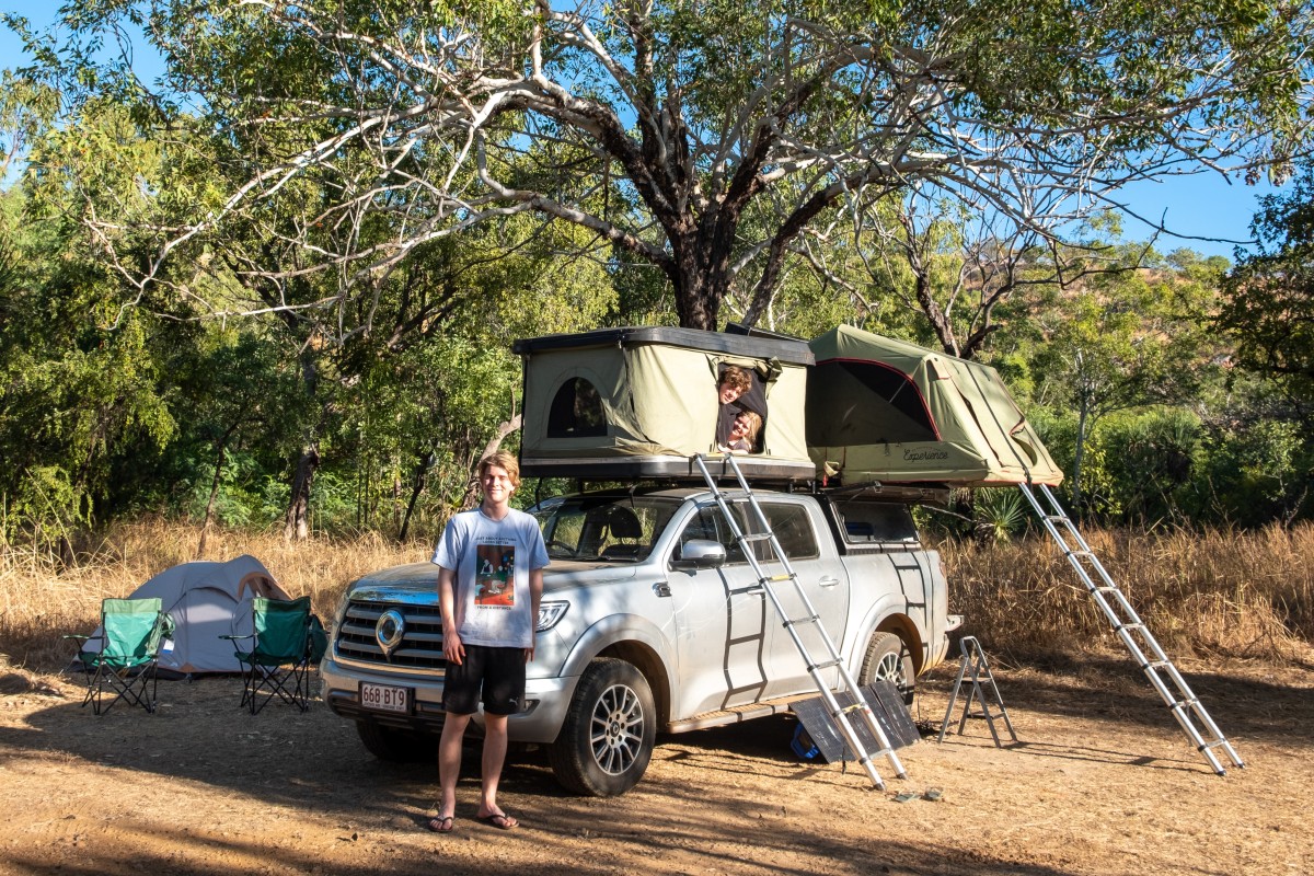 Camping along the Gibb River Road. A trip through The Kimberley, in Australia’s northwest, reveals incredible scenery, Indigenous art and culture, and unique animals. Photo: Caroline Beasley