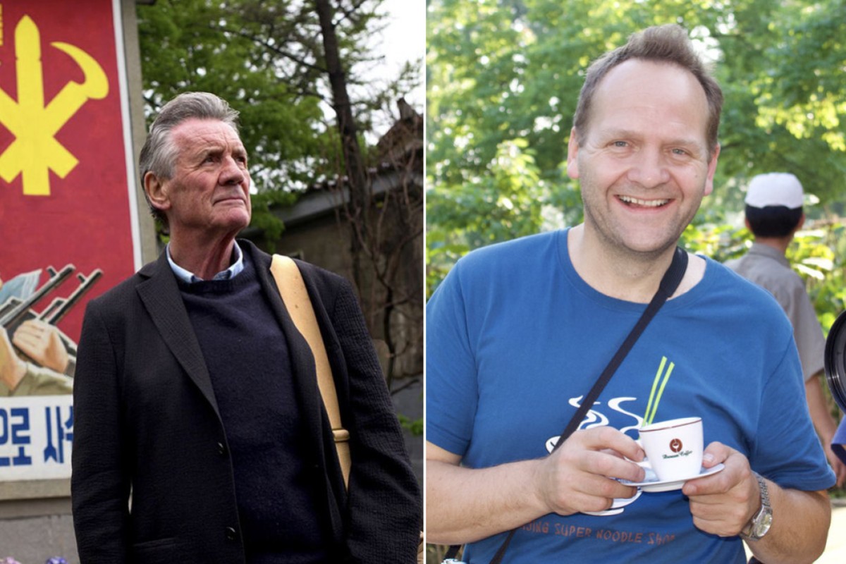 Michael Palin in North Korea (left), and Nicholas Bonner, who helped him get into the country to film his documentary “Michael Palin in North Korea”. Bonner, the co-founder of a tour company, shares memories of 30 years of taking visitors into the country. Photo: ITN Productions/ Nicholas Bonner