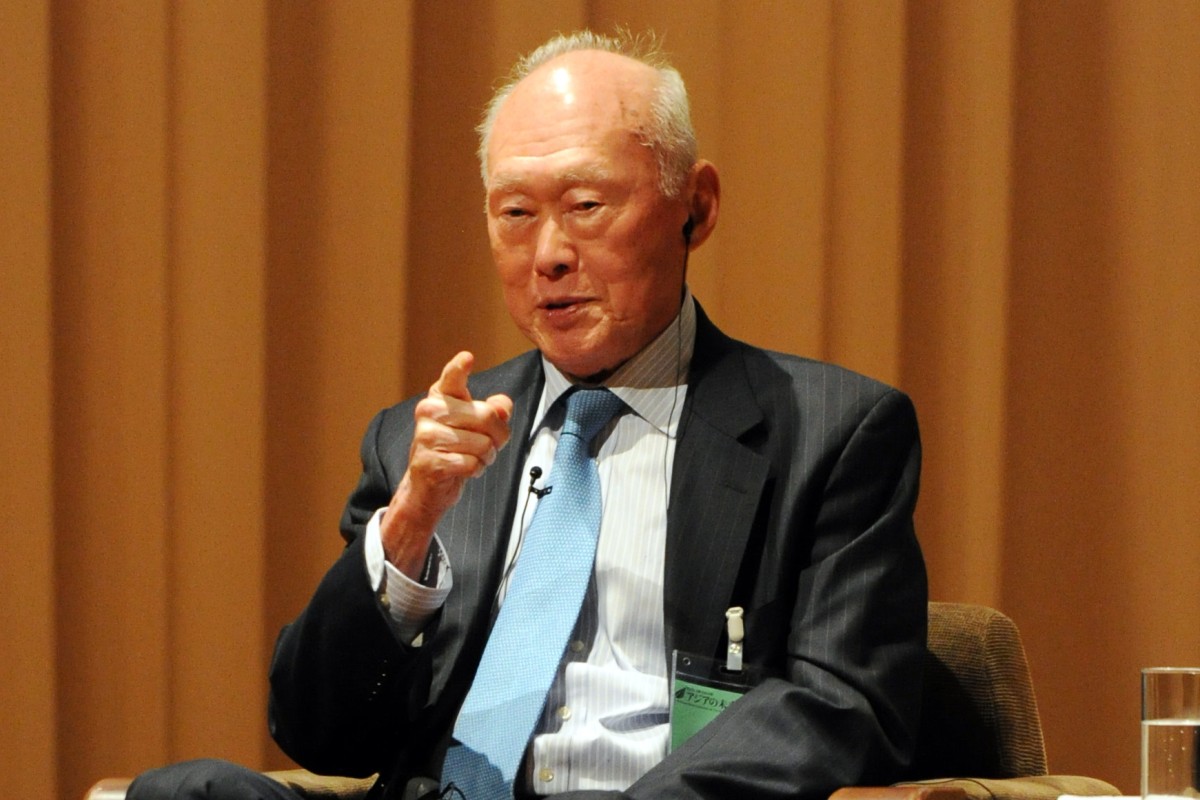 Lee Kuan Yew at the 17th International Conference on the Future of Asia in Tokyo in 2011. Photo: AFP