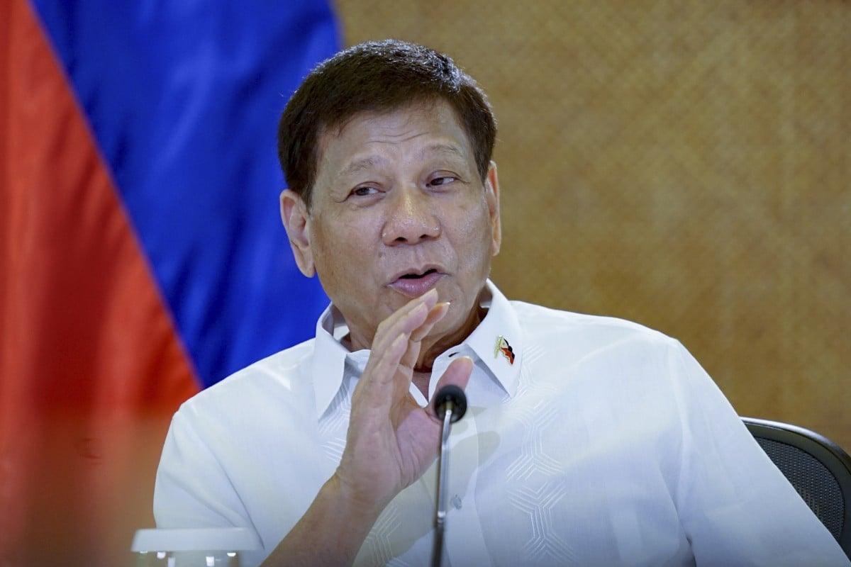 Former Philippine president Rodrigo Duterte at the Malacanang presidential palace in Manila in 2022. Duterte, who retired from politics in 2022 after completing his six-year term in office, has made controversial remarks and insulted world leaders in the past. Photo: AP