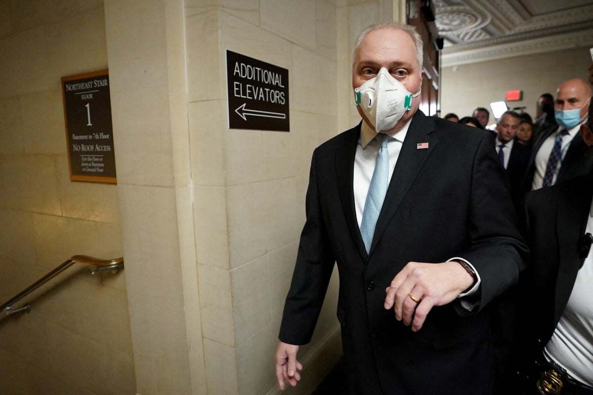 Steve Scalise has taken his name out of the running for House speaker. Photo: Reuters
