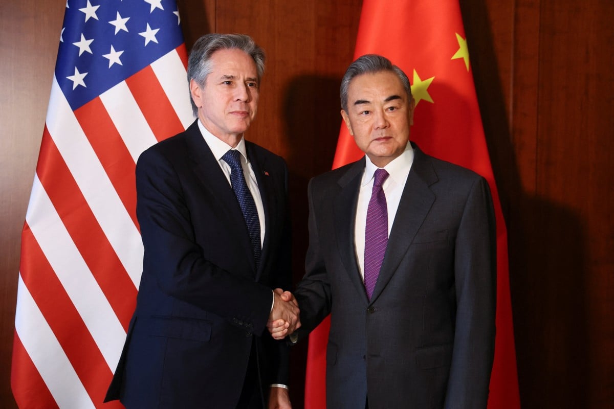 US Secretary of State Antony Blinken met Chinese Foreign Minister Wang Yi on February 16 during the Munich Security Conference. Photo: Reuters