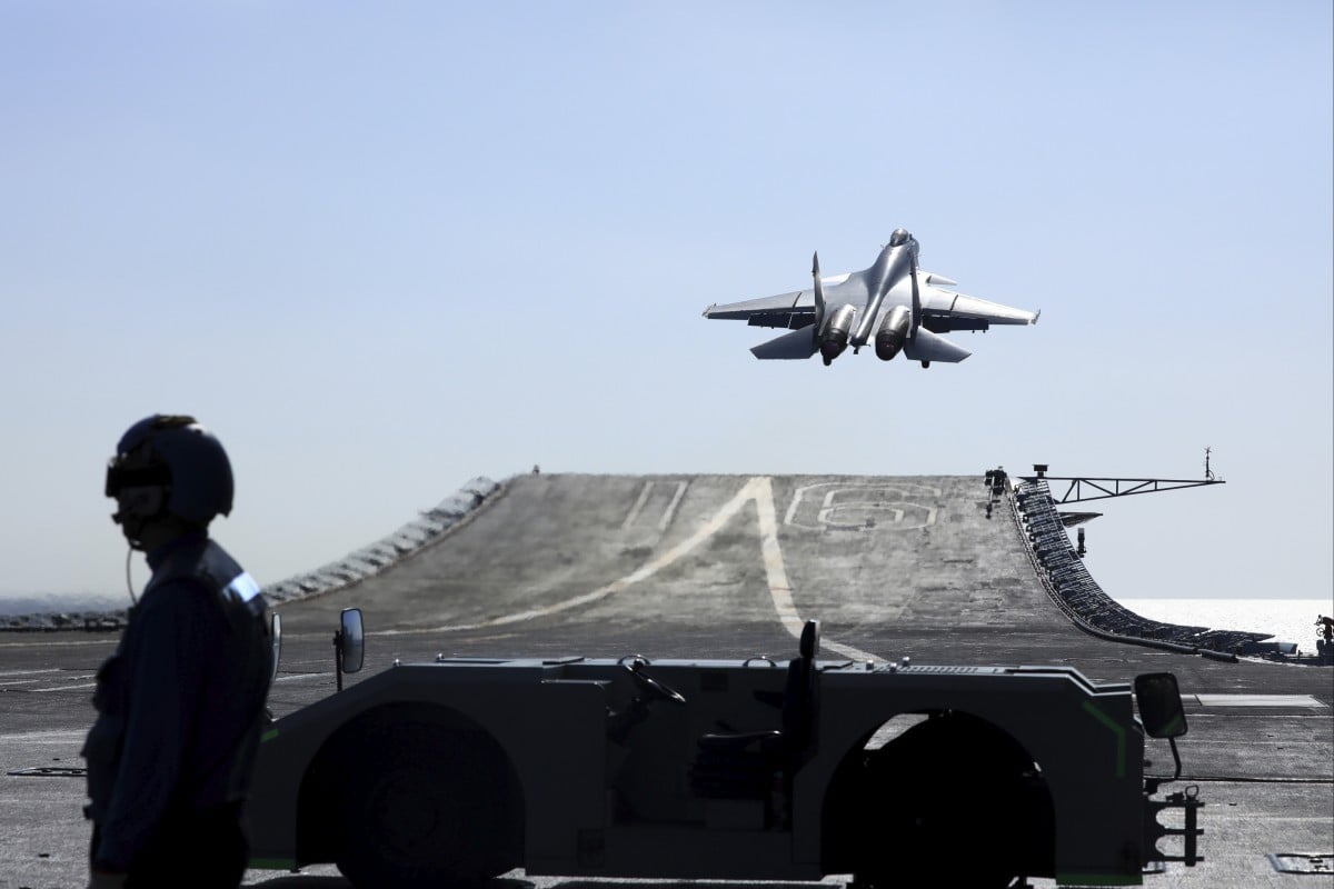 J-15 fighter jets will be phased out of the PLA Navy’s fleet. Photo: AP