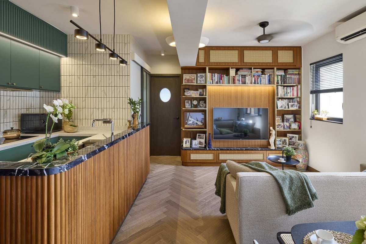 A 510 sq ft retirement apartment in Hong Kong’s Tai Hang neighbourhood has been given a Bauhaus-inspired renovation that will allow its mature occupants to age in place – and comfort. Photo: Michael Perini